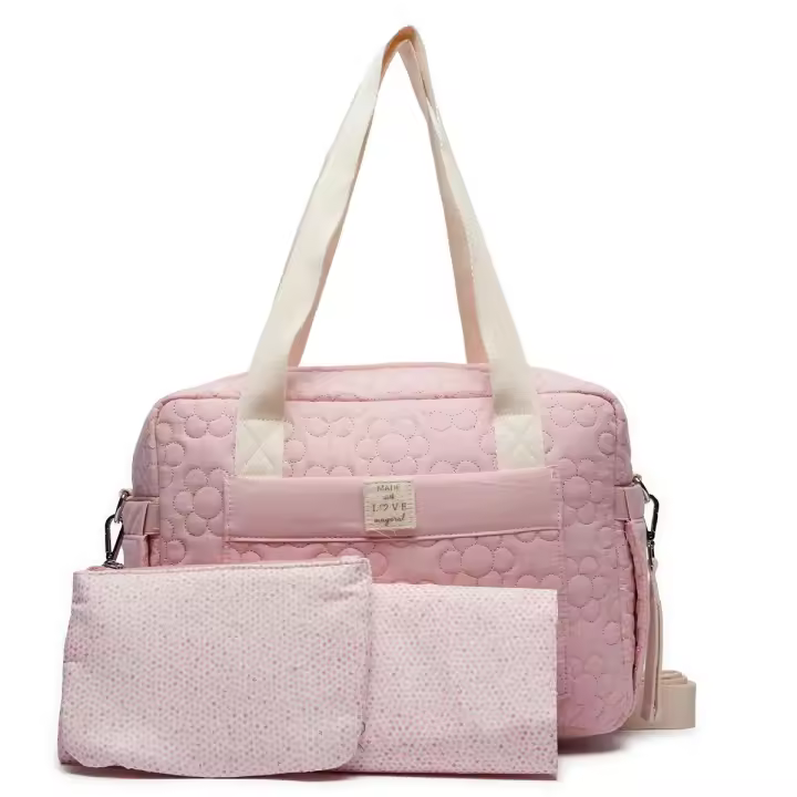 Mayoral - Set Bolso Acolchado con Accesorios Bebé: Práctico Conjunto de Maternidad, Set de 3 Piezas, Bolso cambiador y neceser, con Asas Universales y Versátiles - 1