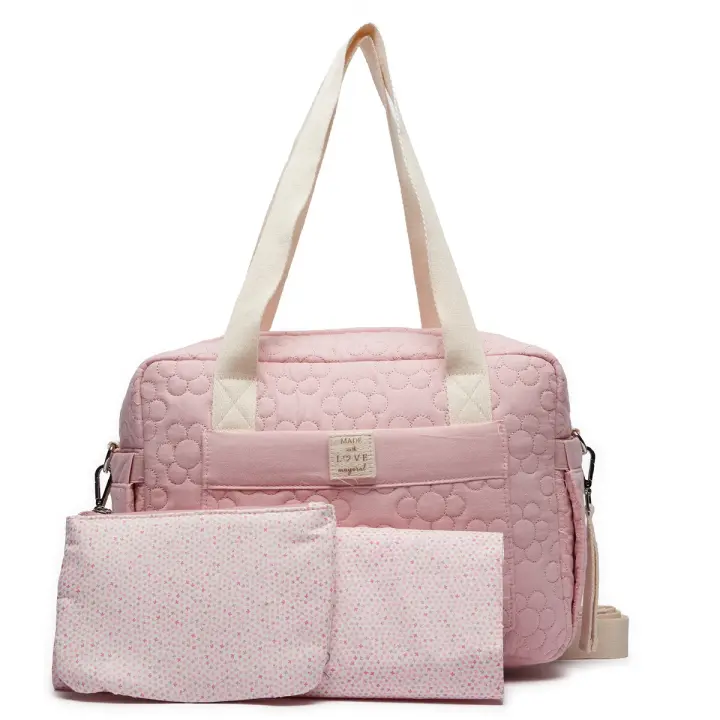 Mayoral - Set Bolso Acolchado con Accesorios Bebé: Práctico Conjunto de Maternidad, Set de 3 Piezas, Bolso cambiador y neceser, con Asas Universales y Versátiles - 1