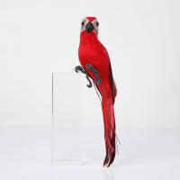 Decoración Creativa Y Artesanal De Papagayo Animal Para Jardín Miniatura Pajaro De Tela Con Plumas Para Adorno Del Césped Tamaño 25/35cm - details 18
