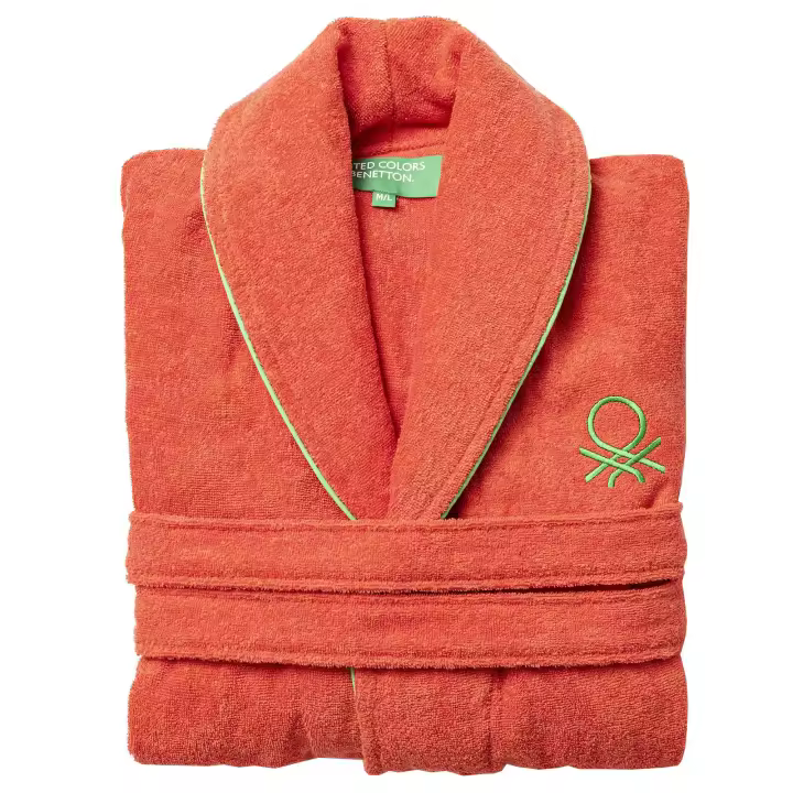 Albornoz de Casa Benetton Rojo 360GSM 100% Algodón - Alta Calidad y Suavidad - 1