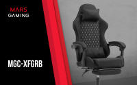 Mars Gaming MGC-X FABRIC, Silla Gaming Ergonómica, Tejido Transpirable, Respaldo Reclinable y Altura Regulable, Reposabrazos Dinámico, Cojín Cervical y Lumbar, Silla Oficina con Reposapiés Extensible, Silla PC Negra, Azul, Rosa o Blanca - details 0