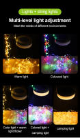 Cinta De Luz Decorativa Para Acampar LED Solar De 10M Con Gancho Magnético Trasero Y Soporte a Prueba De Agua Para Exteriores - details 4