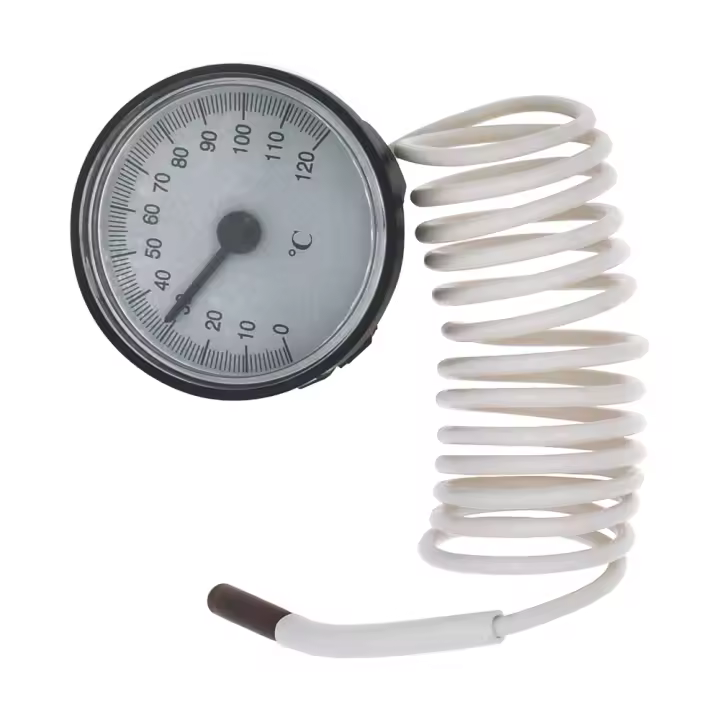 Termómetro De Dial Para Uso Doméstico Con Tubo De Capilar De 1.4m Medidor De Temperatura Para Neveras Horno Rango -40~+40℃/10-120℃ - 1