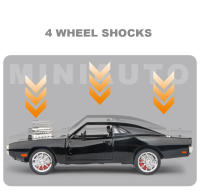 Modelo De Coche De Aleación 1:24 Challenger 1970 De Fast & Furious 7 Con Sonido Y Luz Regalo Para Niños Decoración De Juguetes Vehículos - details 5