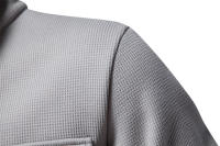 2024 otoño e invierno nuevo estilo terciopelo engrosado waffle chaqueta de punto con solapa para hombre abrigo con bolsillo tops para hombres - details 37