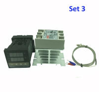 Térmico Digital REX-C100 Controlador De Temperatura Salida SSR Sensor Tipo K Con Relé Sólido 40DA + Sensor 48x48 - details 2
