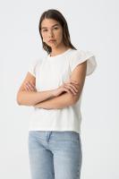 Camiseta graciosa blanca de Tiffosi, con mangas perforadas - details 3