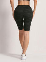 Shorts De Cintura Alta 2XXL Para Mujer En 16 Colores Estilo Fitness Con Bolsillos Y Compresión Ropa Deportiva Casual De Verano Nylon - details 38