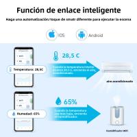 Sensor De Temperatura Y Humedad Inteligente Tuya Zigbee/Wifi Batería Poderada Termostato APP Seguridad Inteligente Compatible Con Google Home - details 4