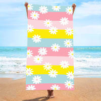 Toalla De Playa De Microfibra Secado Rápido Extra Grande 35x71 Pulgadas Toalla Absorbente Super Para Piscina Viajes Camping - details 3