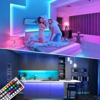 Tiras LED RGB Con Control Remoto Y APP Para Decoración De Habitaciones Y TV Modo 5050 Luz Cambiante Por 24 Teclas Bluetooth MD5050 - details 1