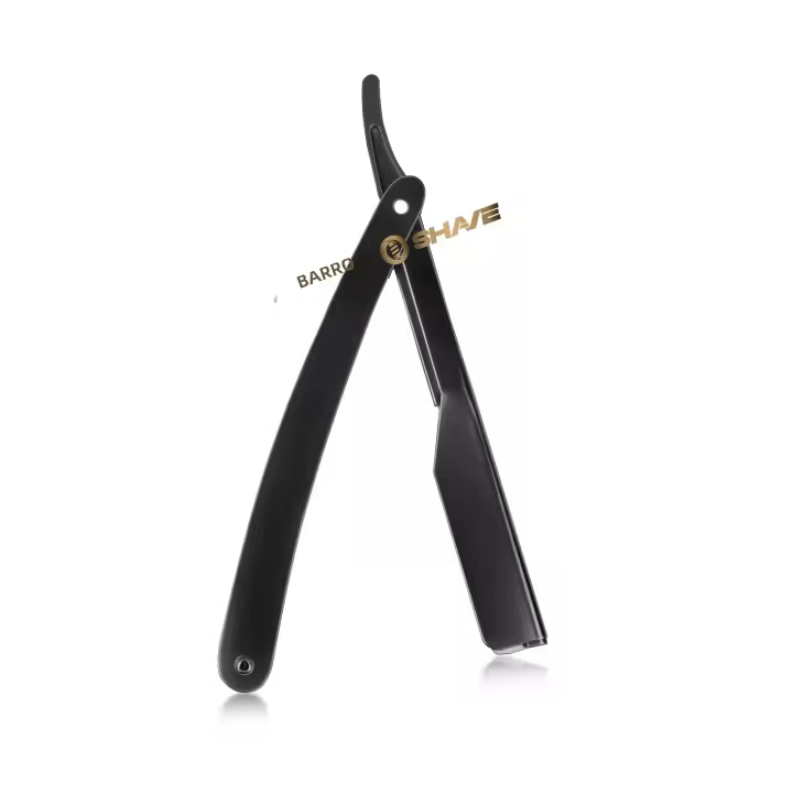 Cuchilla De Barbero Profesional Para Hombres Portador De Navaja De Afeitar Manual De Acero Inoxidable Herramienta De Eliminación De Vello En Barba - 1