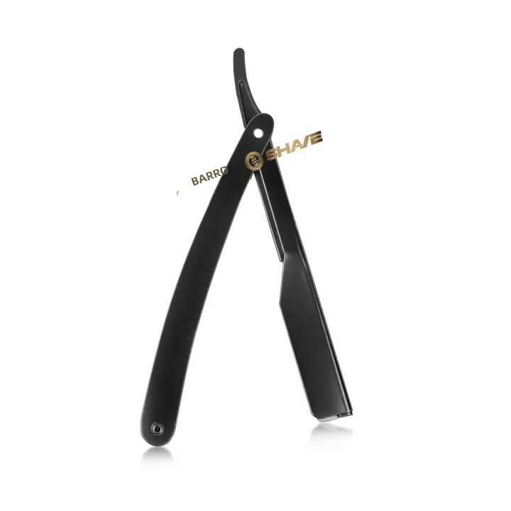 Cuchilla De Barbero Profesional Para Hombres Portador De Navaja De Afeitar Manual De Acero Inoxidable Herramienta De Eliminación De Vello En Barba - 1
