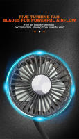 SEAMETAL Ventilador De Enfriamiento Para Coche Con Doble Cabeza Ajustable 360 Grados Bajo Ruido Fan Eléctrico Automotriz Tipo C Para Tablero RV Camión - details 1