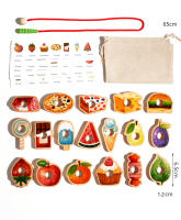 Juguetes De Madera Para Bebés Juego De Hilo De Aprendizaje Sensorial Montessori Educativo Para Niños Entre 3 Y 6 Años - details 1