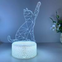 Luz De Noche 3D Del Gato Atrayente Con Interfaz USB Luz Decorativa De Ambiente Regalo De Fiestas Para Amigos Luz De Mesa - details 8