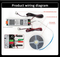 Tira De LED 24V Con Sensor De Movimiento PIR Y Controlador De Carril Para Efecto Pursuit WS2811 2 En 1 Flujo De Agua 10M - details 10