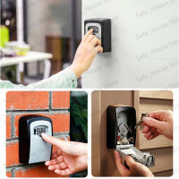 Caja De Seguridad Para Llaves Con Código De 4 Dígitos Montaje En Pared Sin Llave Para Casa Y Oficina Organizador De Almacenamiento Secretos - details 2