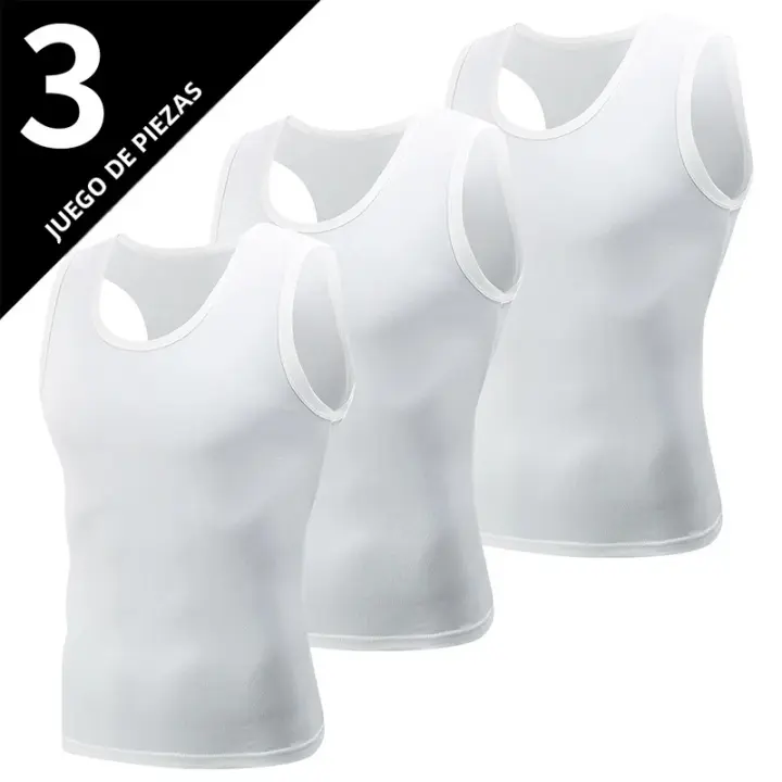 Chaleco Deportivo Para Hombres De Color Sólido Estilo Clásico Cuatro Estaciones Sin Mangas Ajustado Para Jóvenes Fitness - 1