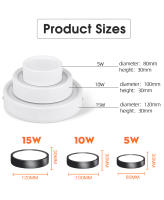 Lámpara De Techo LED Mini Pequeña 220V Luz De Piso Para Sala Dormitorio Cocina Instalación En Superficie Downlight Spot Light - details 4