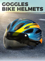 Casco De Bicicleta VICTGOAL Para Hombres Con Luz Trasera Y Gafas Magnéticas UV400 Visera Sol Protección Integral Para MTB Scooter Eléctrico Y Ciclismo - details 0