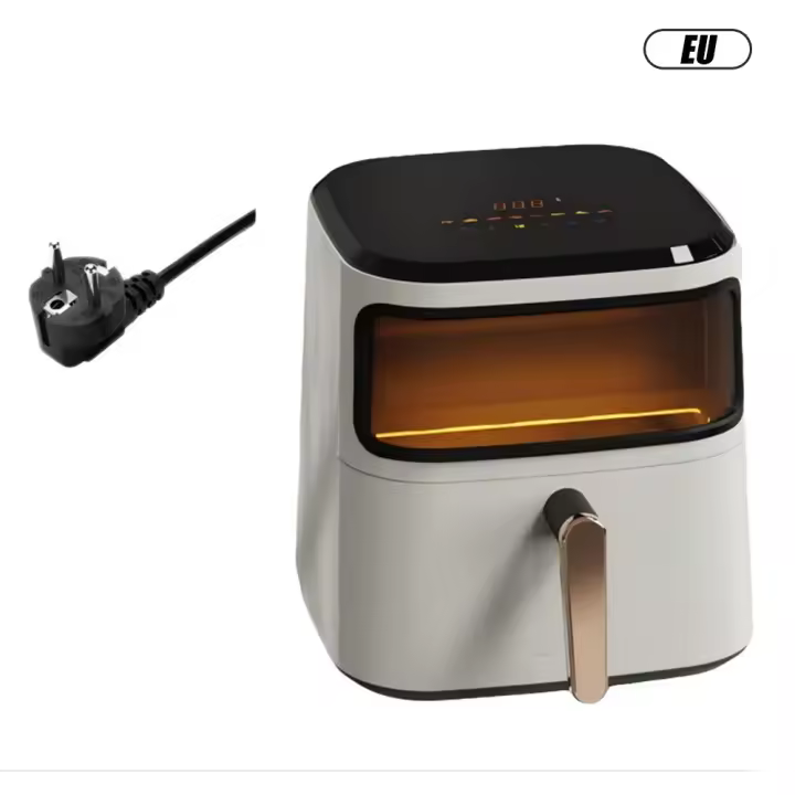 Freidora de Aire 6.5L Gran Capacidad, Horno de Aire Multifunción, Apto para Lavavajillas, Pantalla LED Táctil, Libre de BPA,1200W - 1