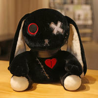 Juguete De Peluche De Conejo Gótico Crepuscular 1pc Muñeco De Algodón PP Para Niños Y Adultos Simbología Oculta De Terror Y Horror - details 2