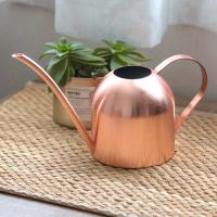 Maceta De Riego De Acero Inoxidable Con Boquilla Larga Accesorios De Jardín Para Plantas Sandía De Cobre Pulido Metal - details 3
