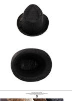 Sombrero De Paja Transpirable Para Hombres Y Mujeres Moda Coreana Simplicidad Estilo Jazz Protección Solar Verano - details 3