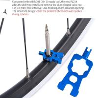 Herramienta De Reparación De Bicicleta Portátil 4 En 1 Herramienta De Desmontaje E Instalación De Válvulas MTB Y Carretera Azul - details 3
