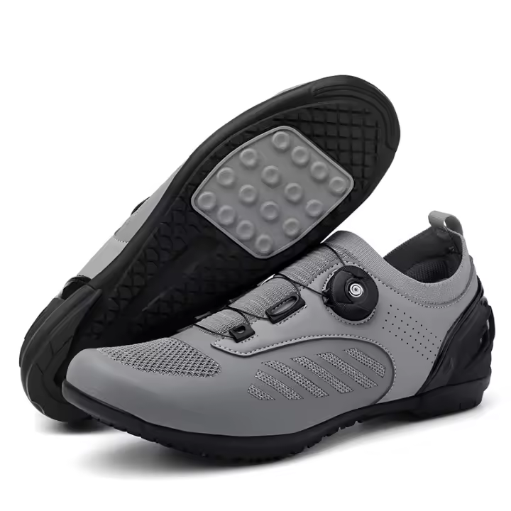 Zapatillas De Ciclismo LiXingMing Para Hombre Azul Zapatillas De Bicicleta De Montaña Transpirables Y Cerradura Self-Locking Talla True Fit Nylon Suela EVA Lining LYCRA Disponibles En Varios Tamaños - 1