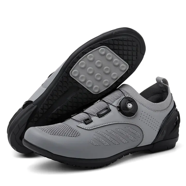 Zapatillas De Ciclismo LiXingMing Para Hombre Azul Zapatillas De Bicicleta De Montaña Transpirables Y Cerradura Self-Locking Talla True Fit Nylon Suela EVA Lining LYCRA Disponibles En Varios Tamaños - 1