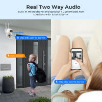 Cámara De Seguridad IP Exterior 8MP 8X Zoom Wifi HD Vigilancia Nocturna Automática Seguimiento Humano Monitorización Cámara De Vigilancia Inalámbrica Con Visión Nocturna Y Alarmas - details 9