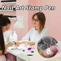 Set De 6 Copas Para Uñas Con Patrón Floral Herramienta De Decoración De Tela Kit De Sellado De Uñas Sin Alcohol - details 2