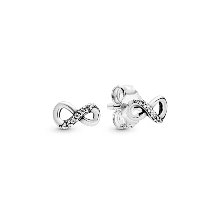 Pendientes colgantes Pandora de plata de ley S925 con caja original - 1