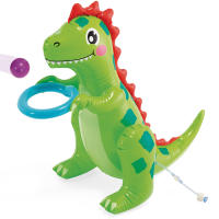 INTEX - Centro de juegos acuático Dino Park, hinchable con tobogán acolchado, rociador de agua y juegos interactivos, 201x157x69 cm, capacidad 159 L, para niños desde 2 años, fabricado de vinilo resistente, incluye parche reparación - details 4