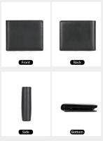 Cartera De Cuero Genuino Para Hombre WESTAL Con Bolsillo Para Monedas Y Tarjetas Tres Hojas Cierre De Cordón Casual - details 16