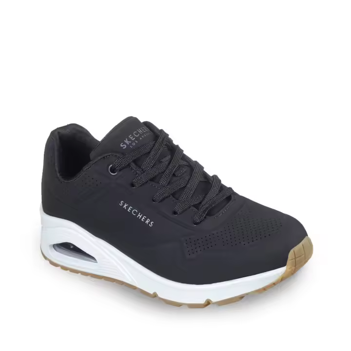 Zapatillas Skechers Uno Stand On Air Negro Blanco 73690-Blk - 1