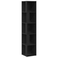 Gabinete Esquinero vidaXL Negro Roble 33x33x164,5 cm Madera - details 1