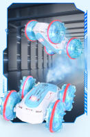 Coche RC De 2.4GH LED Amphibio Para Niños Juguetes De Control Remoto Doble Cara Rolling Jet Regalo Para Niños Mayores De 6 Años - details 14