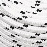vidaXL Cuerda para barco trenzada poliéster blanco 14 mmx100 m - details 2