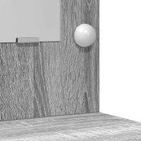 Conjunto de tocador de 2 piezas vidaXL con LED en gris de madera de ingeniería Sonoma - details 4