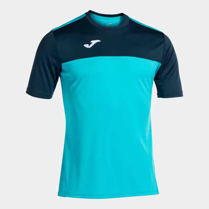 Camiseta M/C Hombre Joma Winner 100946 Turquesa Flúor Marino 013 Elástica - 1