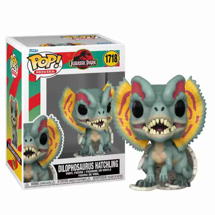 Funko Pop! Movies Jurassic Park (Parque Jurásico), Dilophosaurus Hatchling 1718 - 1