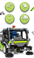Kit De Construcción De Ciudades 899PCS Con Cisne Soplador Y Otras Máquinas De Mano Para Niños Y Adultos Juguetes Educativos De Bloques De Plástico Compatible Con Lego - details 6