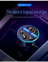 Cargador De Coche Digital 3.1A Dual USB Multifuncional Con Pantalla Bluetooth Receptor Audio Sin Perdida Calidad MP3 - details 7