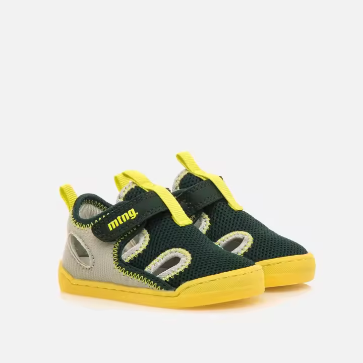 Sandalias de tela verdes de Mustang Free - 1