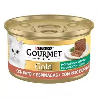 Gourmet Gold Mousse Pato y Espinacas (24x85gr) - 1