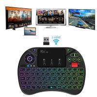 Teclado Inalámbrico Rii X8 2.4GHz Con Touchpad Y Retroiluminación Para Android TV Box PC Control Remoto Ruso/Inglés/Francés/Español Mini Ergonómico Multifuncional - details 4