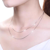 Collar De Cadena Serpiente De Alta Calidad En Color Plata Para Dama Joyería Moda Venta Al Por Mayor Regalo Ideal Para Fiestas - details 2
